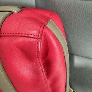 Chloe Red and Tan Shoulder Bag